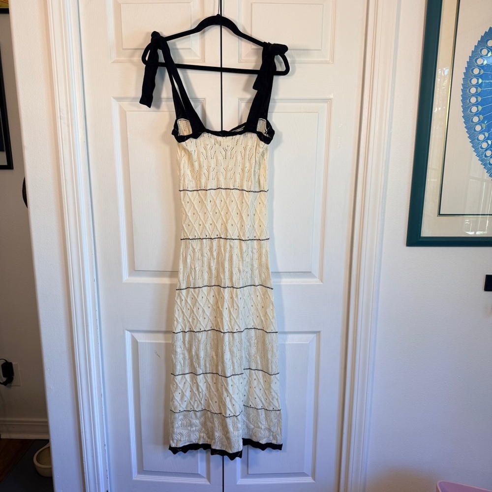 CAPITTANA Valeria knit Black and White Dress medium/large - Picture 7 of 7